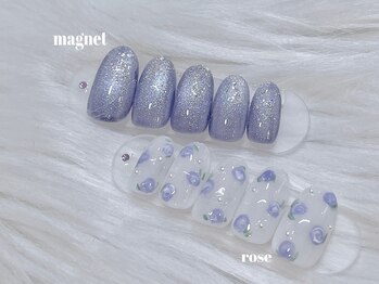 ドールネイル(DOLL NAIL)/アシンメトリーデザイン