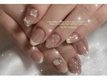 シンプルガーリーネイル！