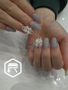水色ネイル