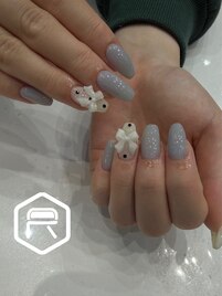 水色ネイル