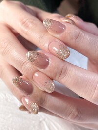 ワンカラー + ラメグラ