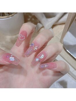 Mネイル/ベージュピンク