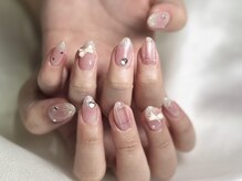 ネコ ネイル(NEKO NAIL)/秋のワンホンネイル