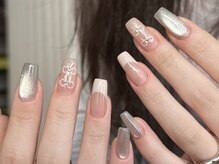 ルネネイル(Lune nail)/リボンネイル