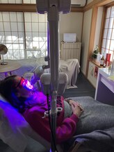 白の雫/ホワイトニング照射風景