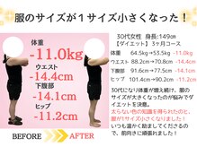 美バリ ビューティーサロン かたぎはら整骨院(美VARI)/30代ダイエット実績