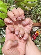 苺ネイル/シンプルアート