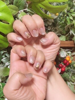 苺ネイル/シンプルアート