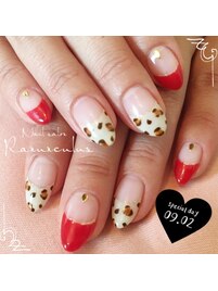 RED&ロオパード柄♪