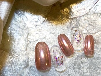 ネイルマジック 仙台一番町店(NAIL MAJIC)/ミラーネイル★￥7700