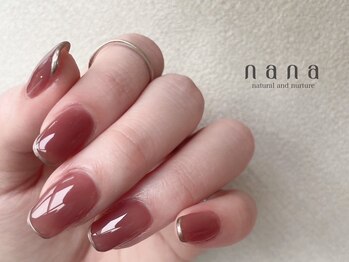 ナナ 白金高輪(nana)/大人気　ミラーフレンチ　レッド