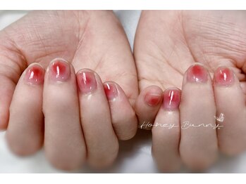 ハニーバニー(HoneyBunny)/キュートなチークネイル