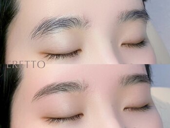 エレット 渋谷店(ERETTO)の写真/【眉メイクが苦手な方にも】アイブロウWAX￥4,200★似合うデザインをご提案！垢抜け眉に◎メンズも大歓迎♪