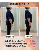 くさば整骨院/55歳女性/ダイエット3か月コース