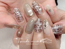 トゥーシェネイルズ 上中野店(Touche’nails)/ツイードネイル