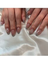 ネイルアンドアイラッシュヴィーナ ゆめタウン廿日市店 (Nail&EyeLash Vina)/キラキラフレンチ
