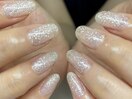 ラメワンカラー＊自爪育成