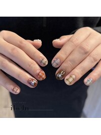 チェックネイル