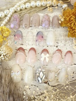 イーエムエー(e.m.a)の写真/《パラジェル専門店》とっておきの可愛いNAILに♪ワンホンネイル/フレンチネイル/持ち込みデザインご相談OK