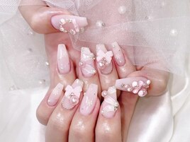 冬ネイルきらきらネイル