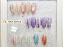 アムールユシマテン 上野湯島店(Amour)/SNS注目ストライプバカラネイル