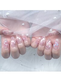 ふんわり桜アートネイル