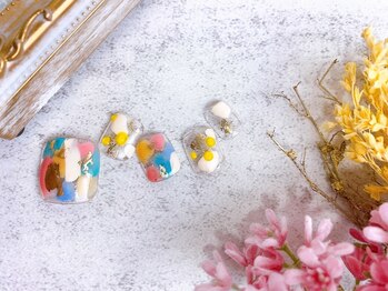 ネイルサロン&スクール ジーナ(GINA)/カラフル☆ニュアンスネイル