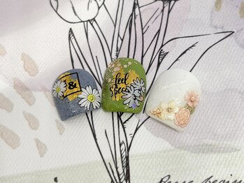 アゲート(Agate)/フラワーネイル