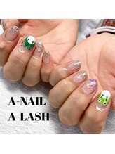 エーネイル エーラッシュ(A-NAIL A-LASH)/定額ネイル【倉敷】