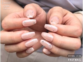 ミラー×ホログラムネイル