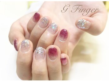 ラメでギラギラ♪cuteなネイル