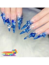 派手派手ネイル