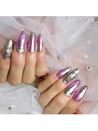 持ち込みミラーネイル　￥10200
