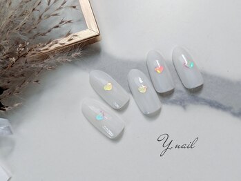 ワイネイル(Y.nail)/シンプルハートデザイン
