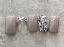 エムドットネイル 池袋(m.nail)/質感ツイードネイル