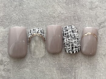 エムドットネイル 池袋(m.nail)/質感ツイードネイル