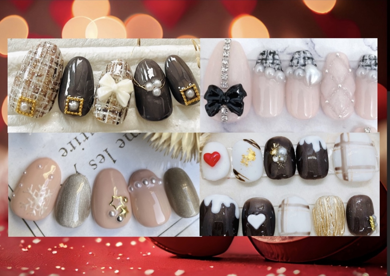 季節ネイルシンプルアート10本