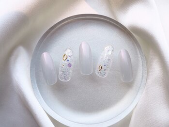 ネイル スパ ココプラス(Nail spa Cocoplus)/シンプルうるうるキラキラネイル