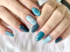 ちぐはぐブルーネイル