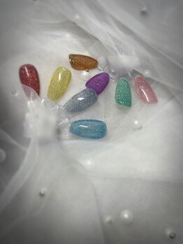 ホワイト(WHITE)/フラッシュネイル