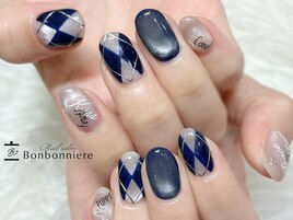 マグネット×アーガイルチェック