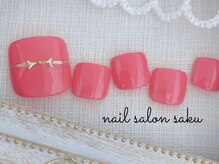 サク(saku)/シンプル定額/フットネイル
