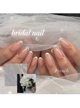 アイリッシュネイル 久屋大通店(Irish Nail)/ブライダル白フレンチ