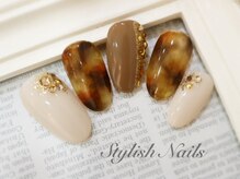 スタイリッシュネイルズ(Stylish Nails)/べっ甲風２