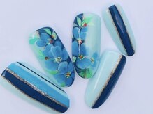 ネイリックス アヴェニール(NAILX avenir)/ブルーフラワー