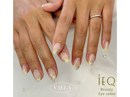 ラメグラフレンチ/ホワイト