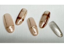 スピードネイル アンド アイ 宮交シティ店/#235 &nbsp;【シンプル×チェック柄】