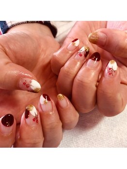 ロータス Lotus/お正月ネイル