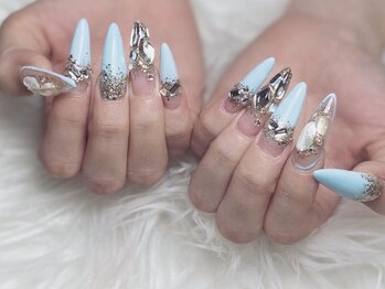 ギャル/夏ネイル/シェルネイル