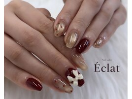 バレンタインネイル